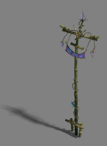 Xinshoucun – flagpole 3D Model