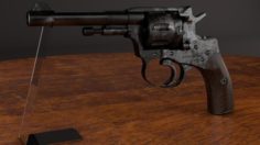 Revolver Nagan 1895 year 3D Model