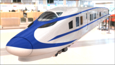 Siemens CRH2 high speed train 3d model vray 3D Model