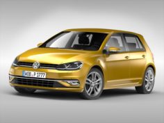 Volkswagen Golf 2017 3D Model
