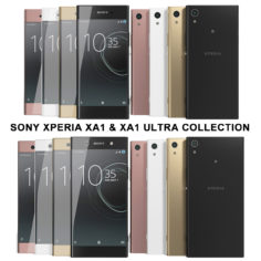 Sony Xperia XA1 & XA1 Ultra Collection 3D model 3D Model