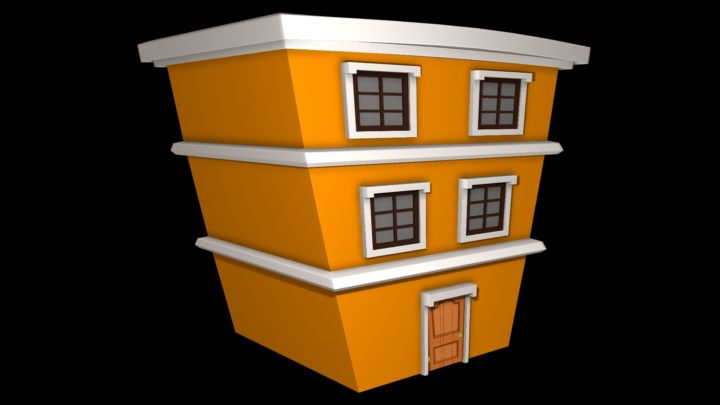 Cartoon House 3D Model