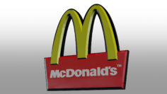 McDonald’s Sign 3D Model