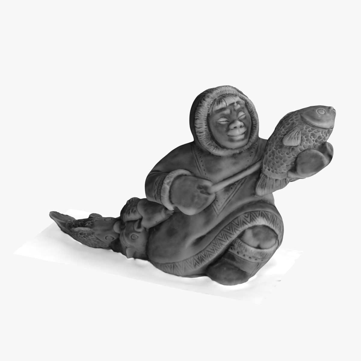 3D Fisherman sculpture 3D Model