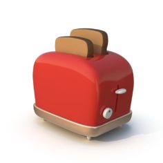 3D Cartoon Toaster model 3D Model
