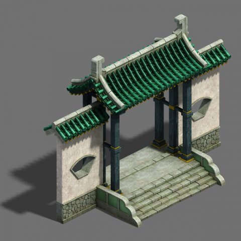 Academy – door wall 3D Model