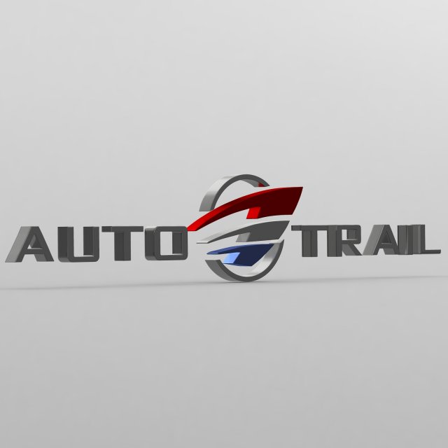 Auto trail logo 3D Model