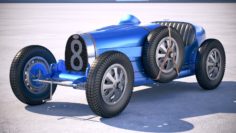 Bugatti Type 35 1925-1929 VRAY 3D model 3D Model