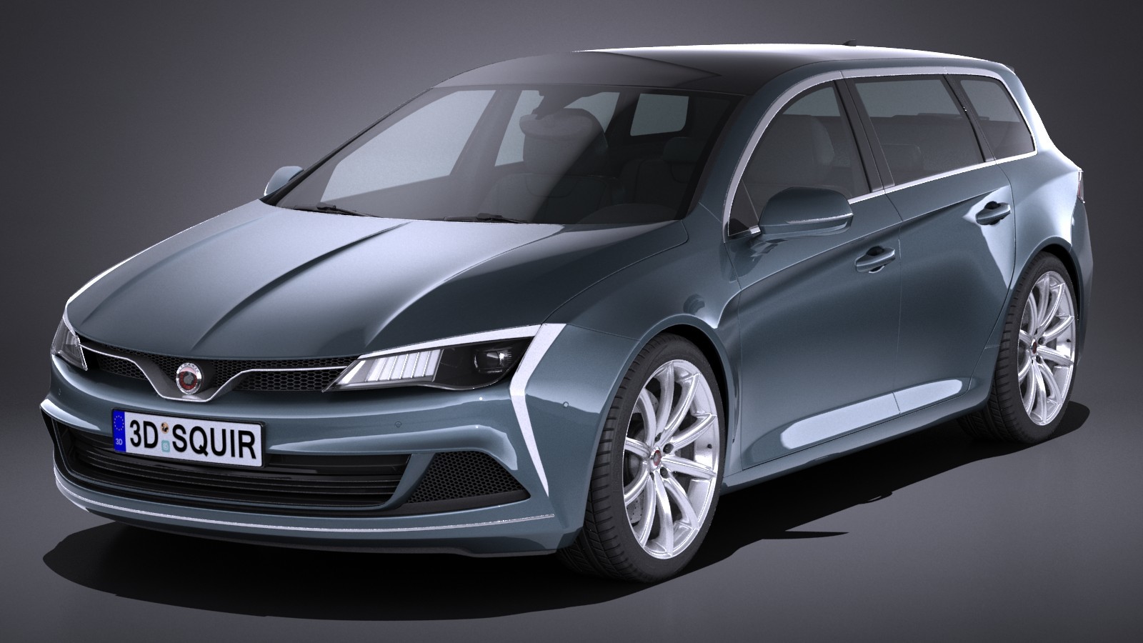 Generic estate wagon v2 2017 3D model 3D Model