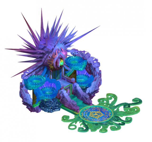 Seabed – Dragon Emperor throne 3D Model