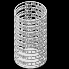 IDEOKUB LE MANS-1 PERSONALIZABLE PENCILS HOLDER 3D Print Model