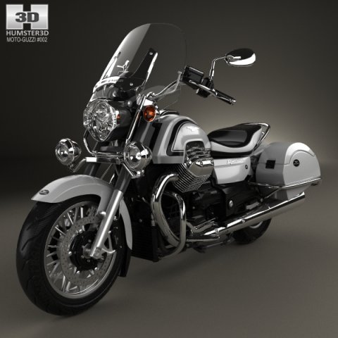 Moto Guzzi California 1400 Touring 2015 3D Model