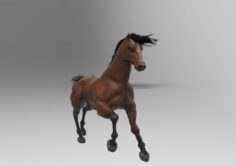 Horse Mustang 3D Model