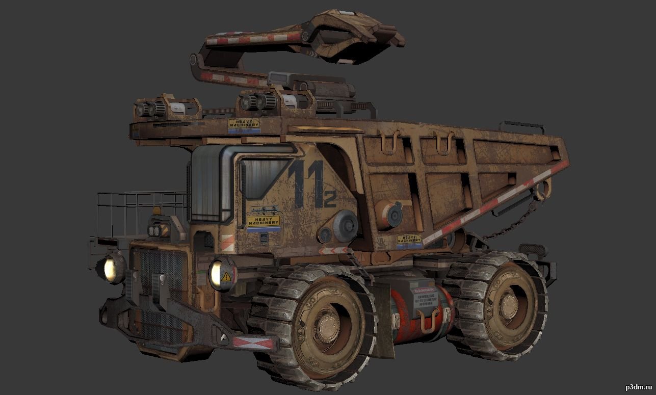 Dump truck 3D Model - 3DHunt.co