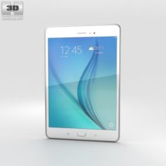 Samsung Galaxy Tab A 80 White 3D Model