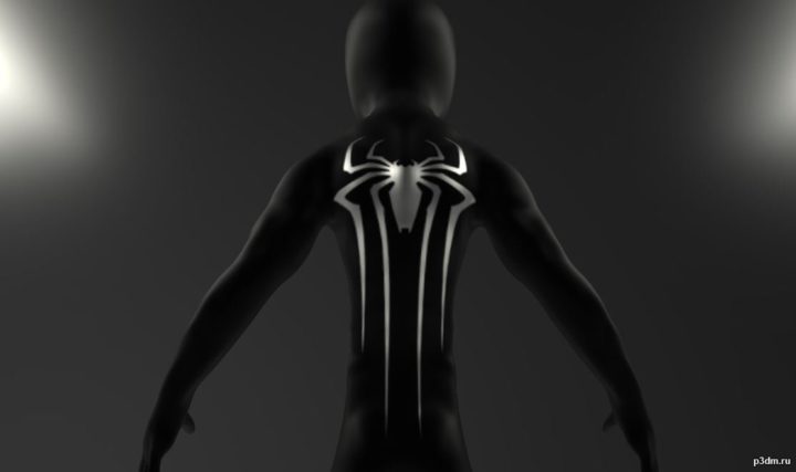 Little Black Spider-man 3D Model