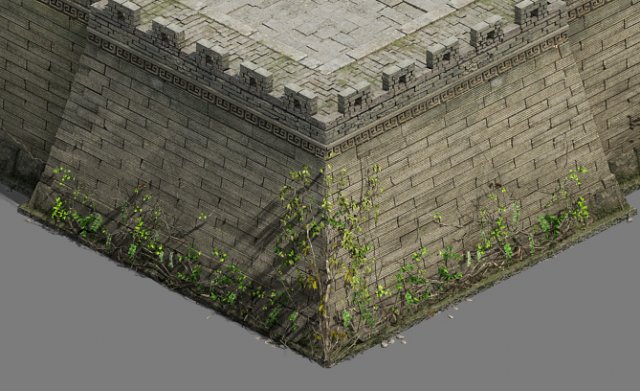 City Gate – Wall – Vineyard 3D Model