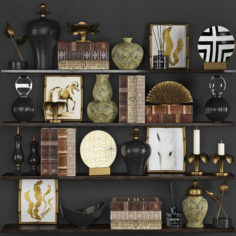 3D Decoration set 3D Model