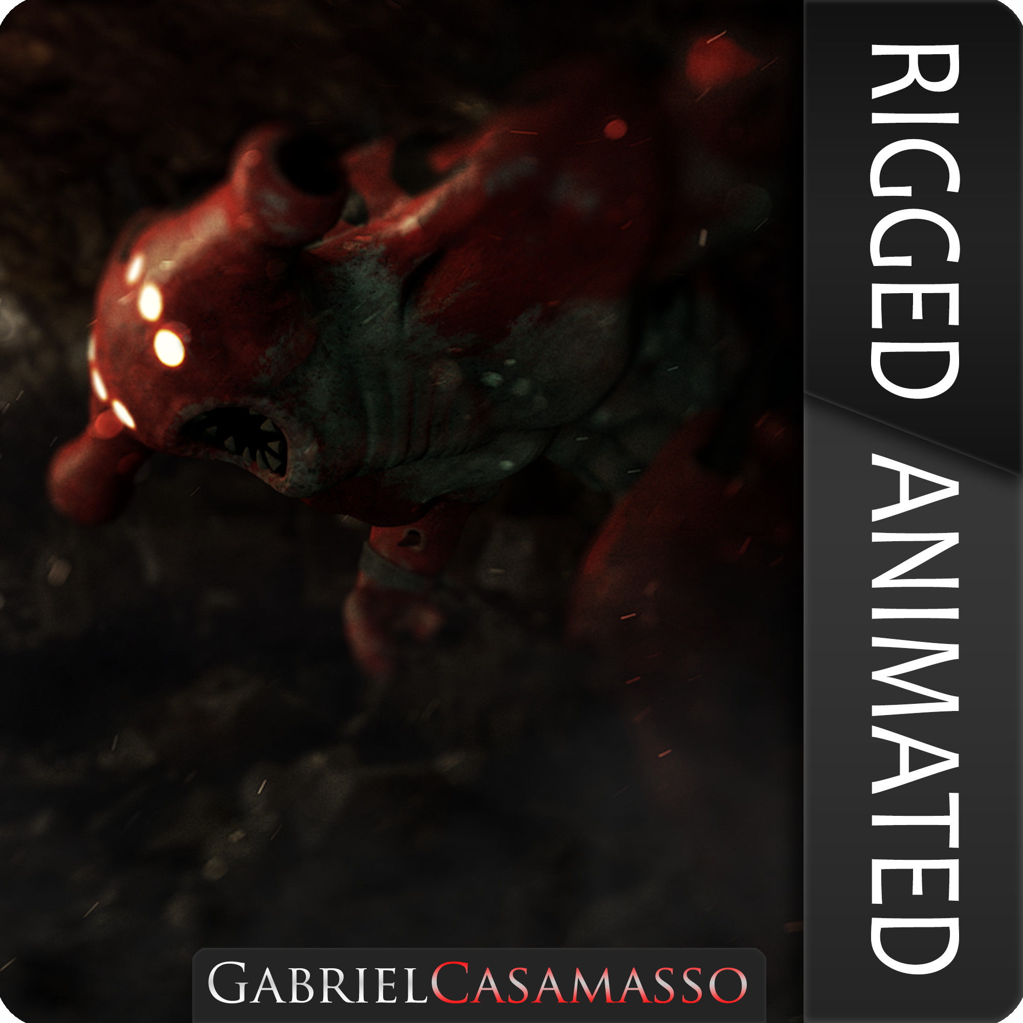 Spiky Creature 3D Model