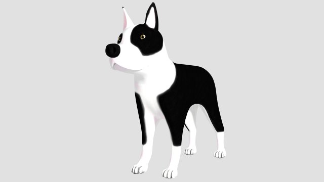 Pitbull 3D Model