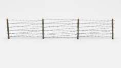 Barb Wire Obstacle 8 3D Model