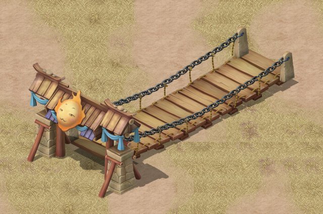 Cartoon version – spring cousin child bridge 3D Model