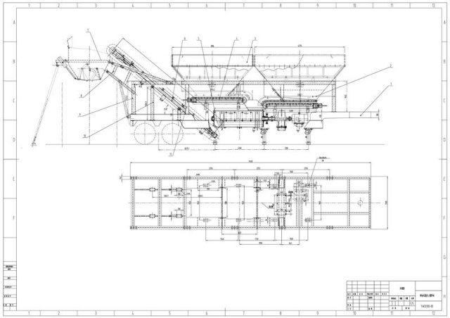 300 mobile stable soil mixing station drawing Free 3D Model