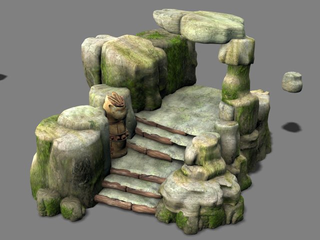 Cartoon World – Wild Fake Terrain 13 3D Model