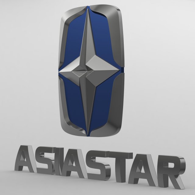 Asiastar logo 3D Model