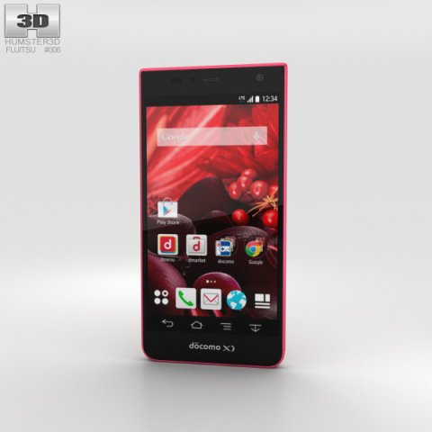 Fujitsu Arrows NX F-05F Red 3D Model