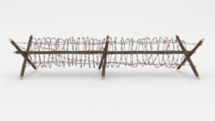 Barb Wire Obstacle 3 3D Model