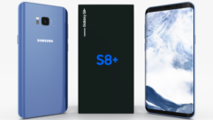Samsung Galaxy S8 Plus Coral Blue 3D Model