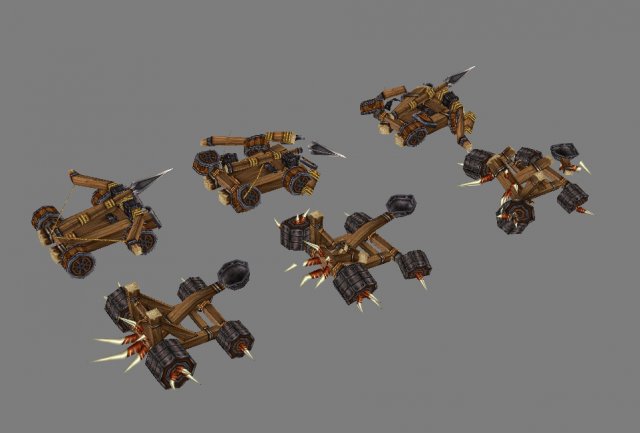 Game Model Arena – Catapult 01 3D Model