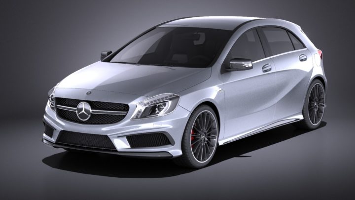 Mercedes-Benz A45 AMG 2015 VRAY 3D 3D Model