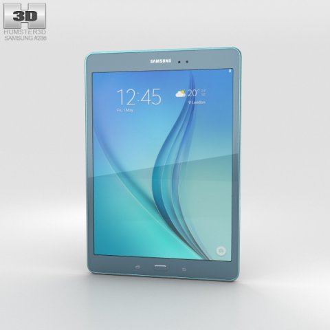 Samsung Galaxy Tab A 97 Smoky Blue 3D Model