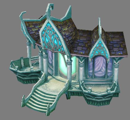 Game Model Arena – Boise – Elf Cottage dark elves 3D Model