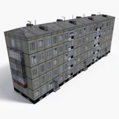 Lowpoly East Europe Building 3 3D Model