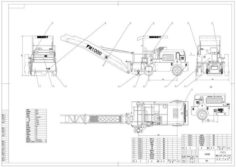 M1000 road milling machine drawings Free 3D Model