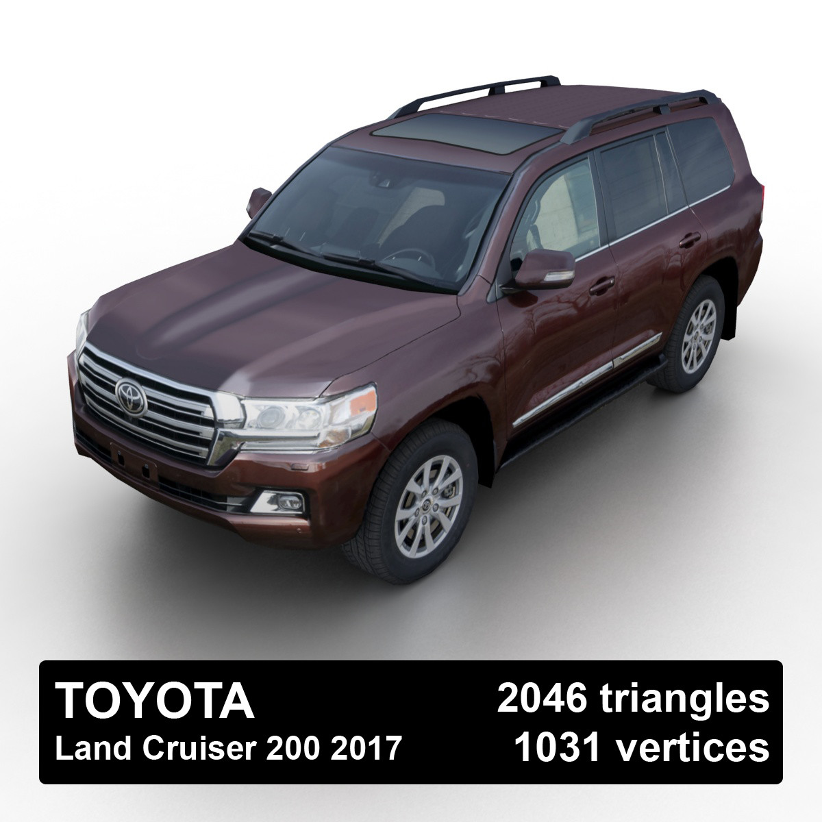 Toyota Land Cruiser 200 2015 model 3D Model