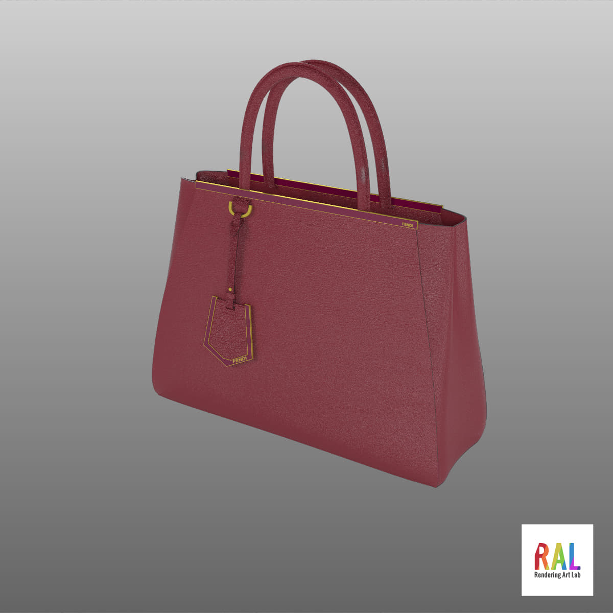 Fendi Bag 2Jours 3D Model