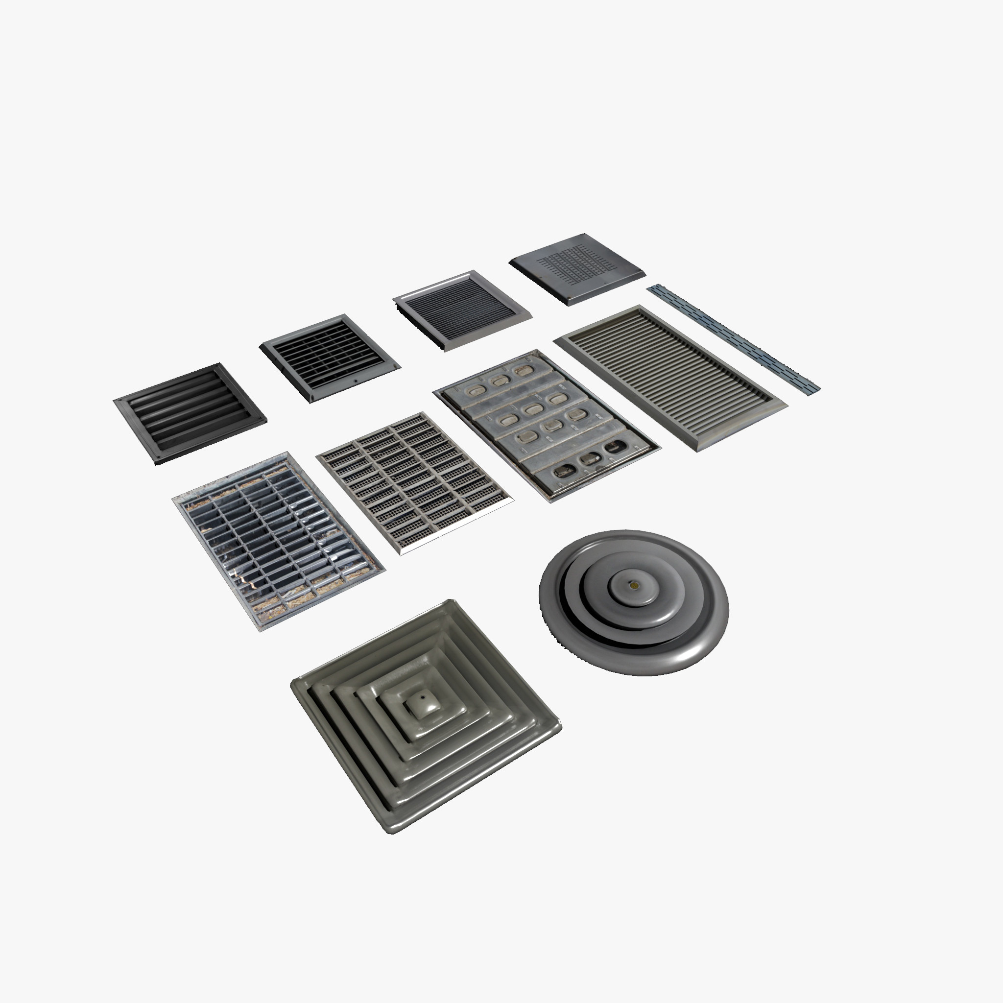 Ventilation 3D Model Set 3D Model