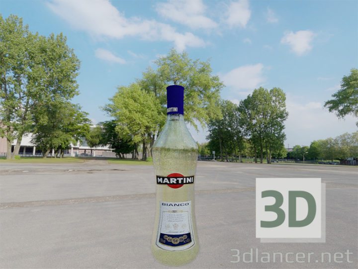 3D-Model 
Martini Bottle