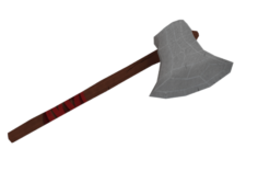 Stone Axe Low Poly 3D Model
