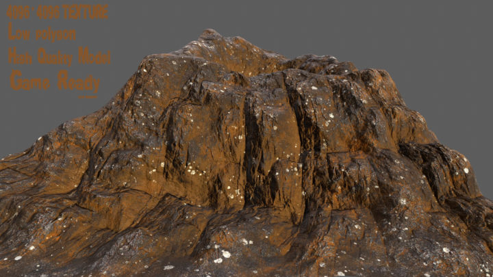 3D volcano model 3D Model