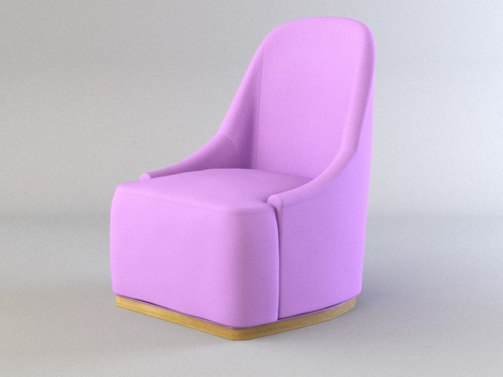 3D Armshort Sofa model 3D Model