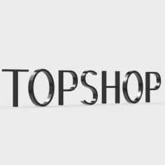 Topshop logo 3D Model