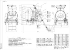 JZC500 Concrete Mixer Drawing Free 3D Model