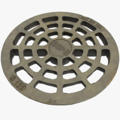 3D Sewer cover – game ready scan with PBR textures and LOD’s model 3D Model
