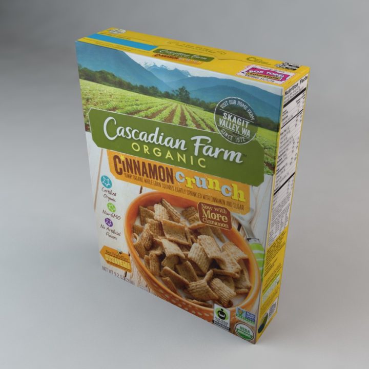 Cascadian Farms Cinnamon Crunch Cereal 3D 3D Model