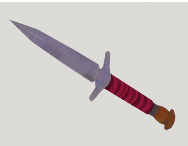 Dagger low poly 3D Model